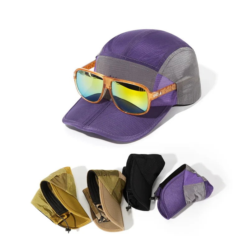 Male Female Functional Waterproof Quick Drying Mountaineering Cap Foldable Baseball Cap Outdoor Sports Running Peaked Cap