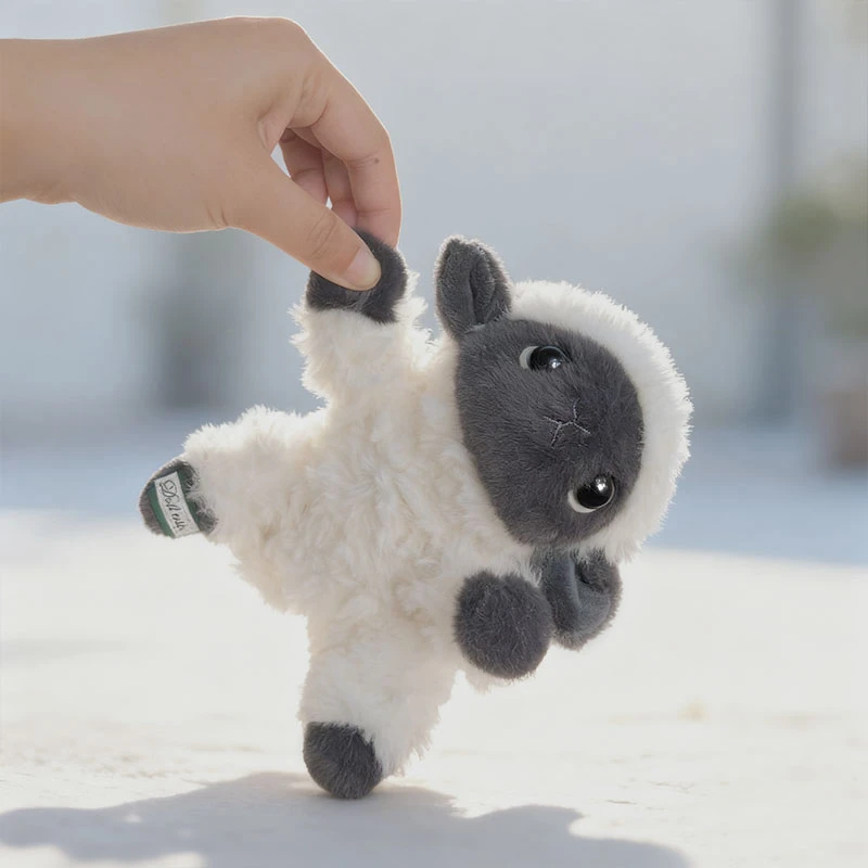 Soft Super Plush Sheep Toy Cute Ollie the Sheep Stuffed Doll Fluffy Kawaii Black Face Lamb Sleeping Companion For Girl Boy