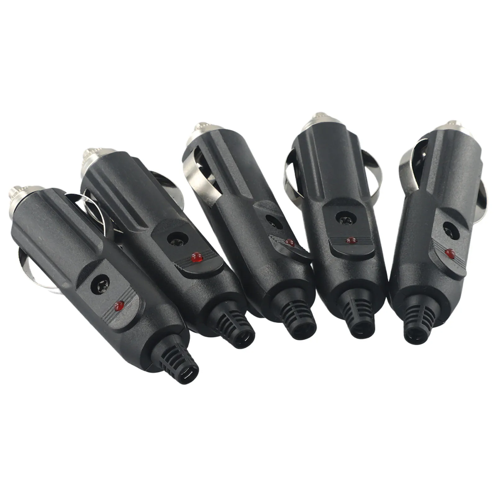 

5pcs 12V 24V Car Cigarette Lighter Plug Fuses 5A With LED Indicator Plug Power Charger Adapter Connector Fuse Converter-Plug