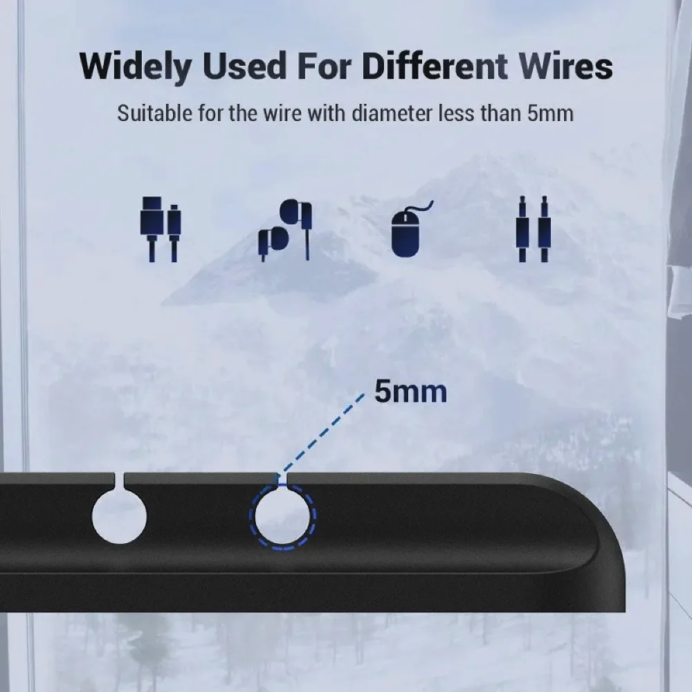 Nuovo portacavi per la gestione dell'organizzatore dei cavi avvolgicavo USB flessibile clip in Silicone ordinato per la protezione degli auricolari della tastiera del Mouse