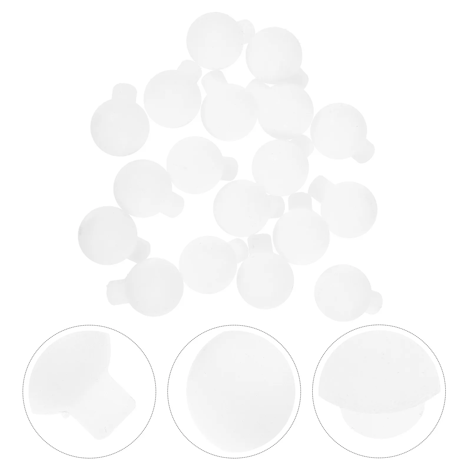 100Pcs Matte Glass Look Empty Globe Light Bulbs for String Lights Pendant Decor DIY Hanging Lamp Shade Replacement Outdoor
