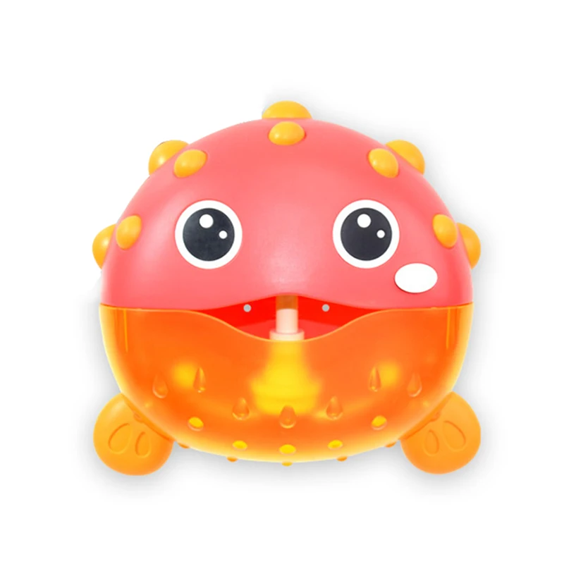 Bubble Puffer-Fish Baby Bath Toy Toddler Bath Bubble Maker Pool Swimming Bathtub Soap Machine Bathroom Toys for Children Kids