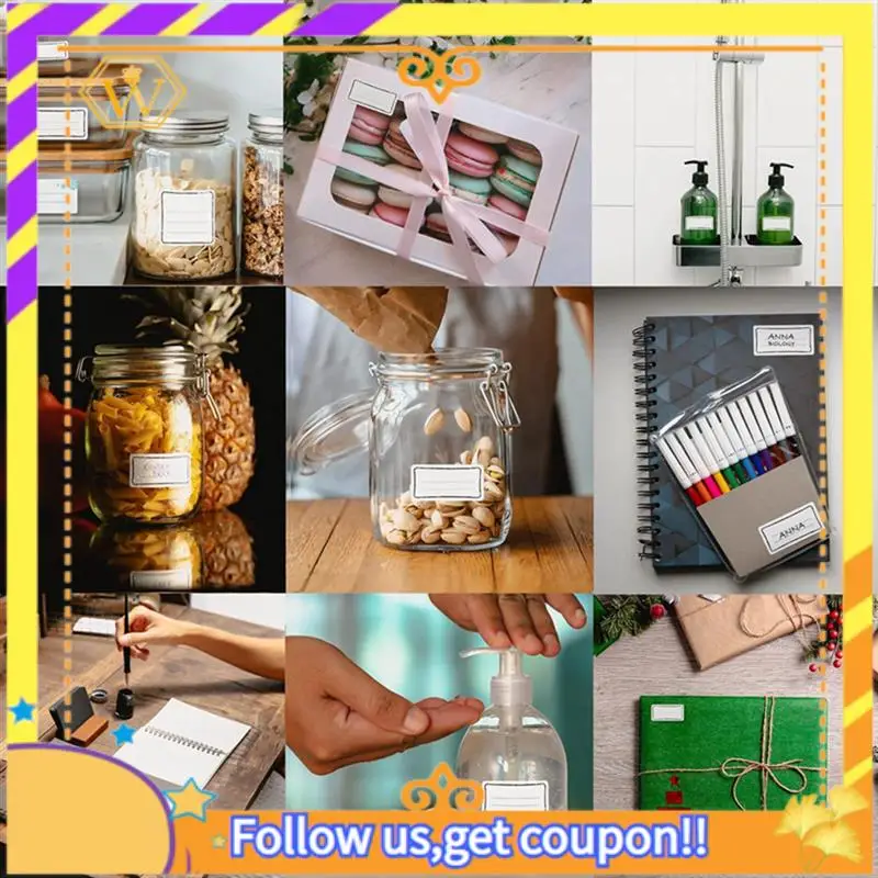 

Легко удаляемые наклейки 60х30 мм подходят для банок с джем, морозильной камерой, пищевых контейнеров, водонепроницаемых этикеток и наклеек белого цвета