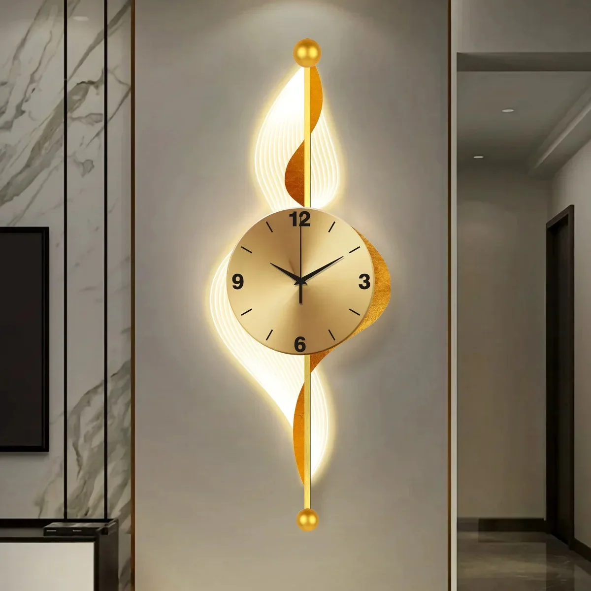 Led Digital Wall Clocks Modern Acrylic Living Room Wall Clock