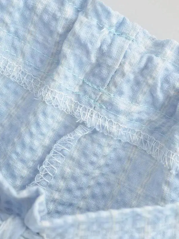 Comfortable Low-Waist Dstring Plaid Casual orts Women's Summer Loose Loose Slim Straight id Hot Pants Street Sle Thi...