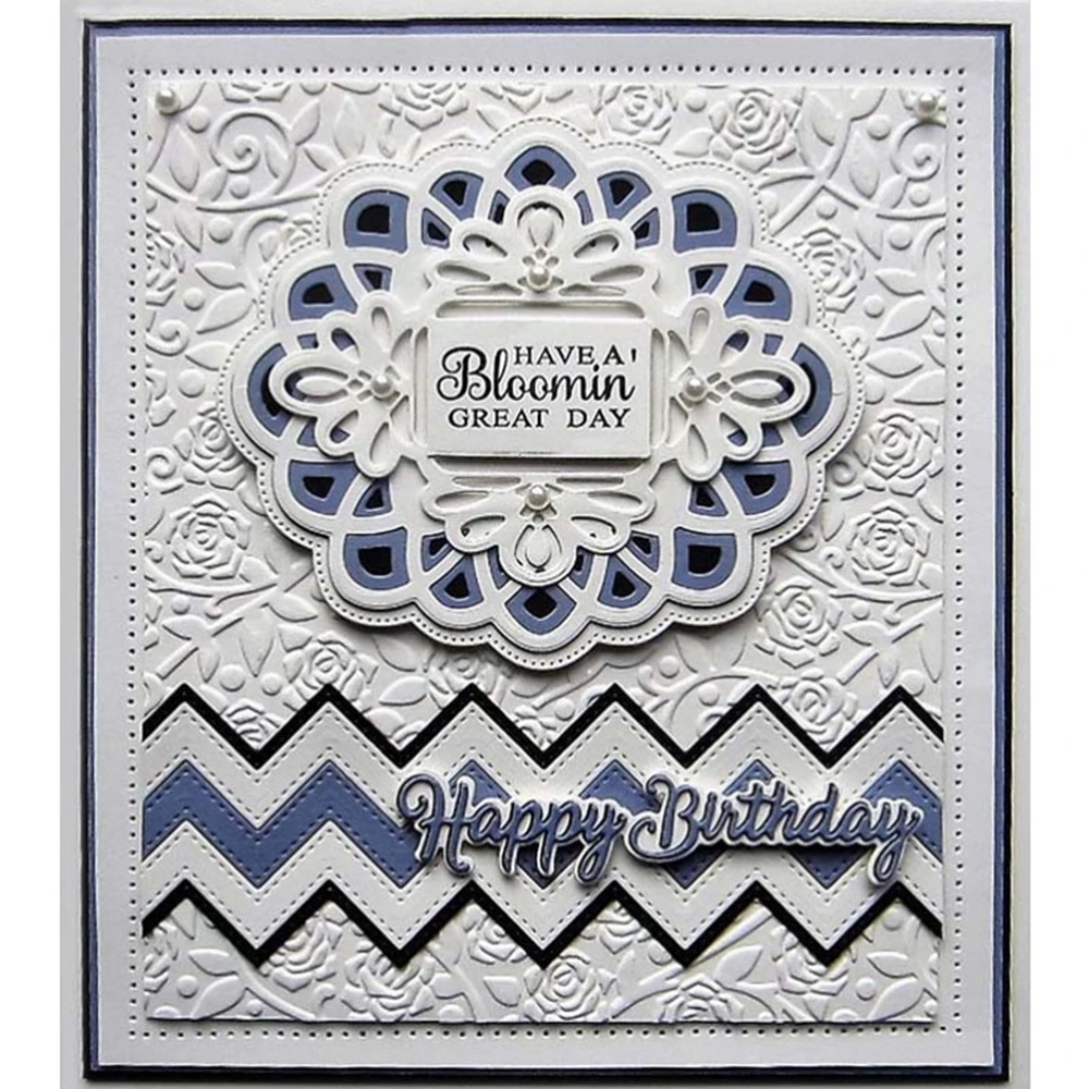 Vintage Lace Frame Border Sympathy Get Well Word Metal Cutting Dies Scrapbooking Card Making DIY Paper Craft Embossing Die Cuts