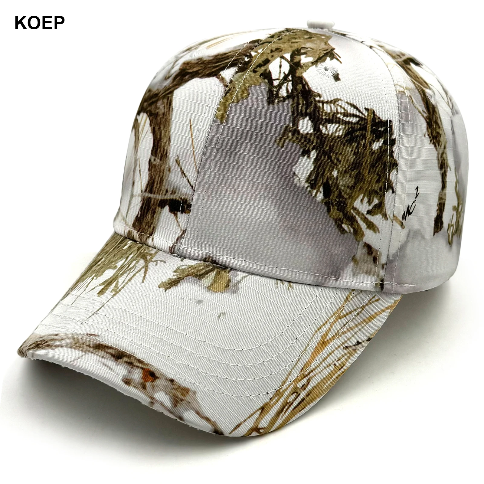 KOEP Outdoor Fishing Caps Jungle Tree White Camouflage Baseball Cap Hunting Hat Cotton Dad Snapback Hats KBRT4B