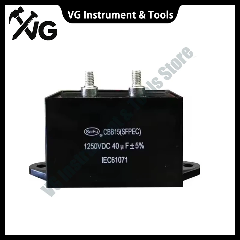 New CBB15 1250VDC30uF High-voltage Welding Machine Capacitor 1250V 40uF MFD-DA01 Capacitor