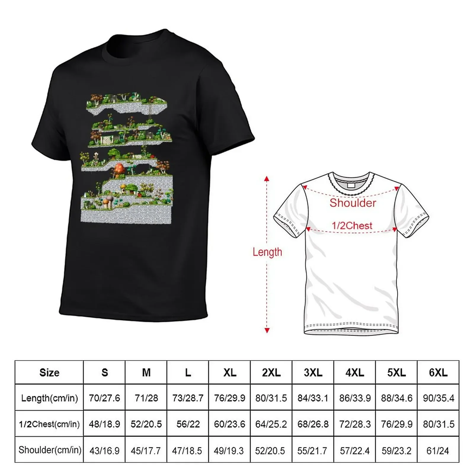 Maple Story Map T-Shirt summer clothes cute clothes oversized t shirts for men