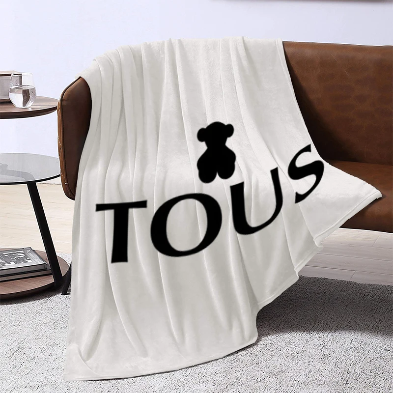 T-Tous Logo Throw Throwing Soft Plaid With Print Custom Blanket for Winter Sofa Quilt Plead Cover Downy King Lid Sofas Blankets