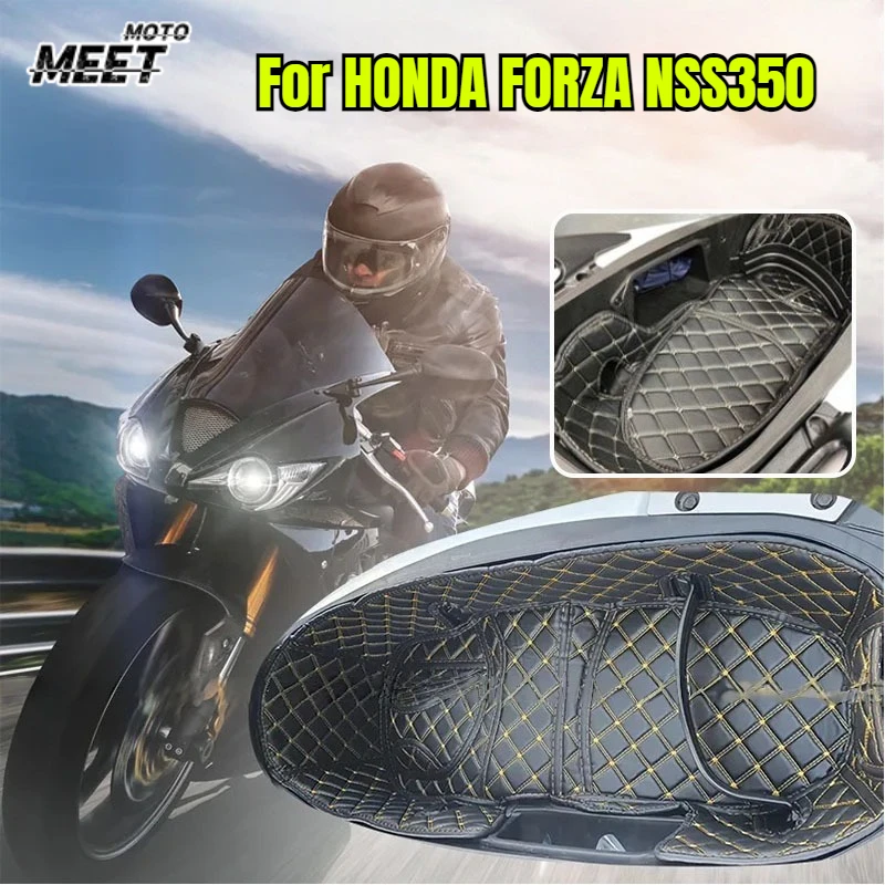 

For HONDA FORZA NSS350 Motorcycle Accessories Rear Trunk Protector Liner Compartment Pad Waterproof PU Storage Trunk Inner Pad