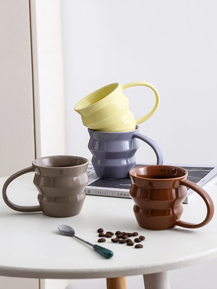 

Creative ins style mug, high value ceramic drinking cup, office home coffee cup, afternoon tea cup