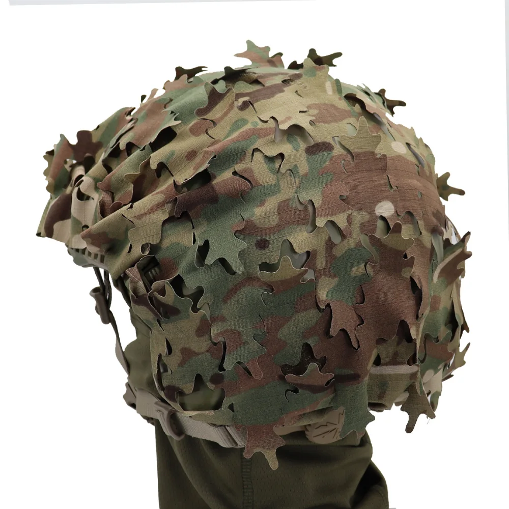 Housse de casque tactique rapide, découpe Laser, Camouflage 3D, housse en tissu, accessoires de casque de chasse