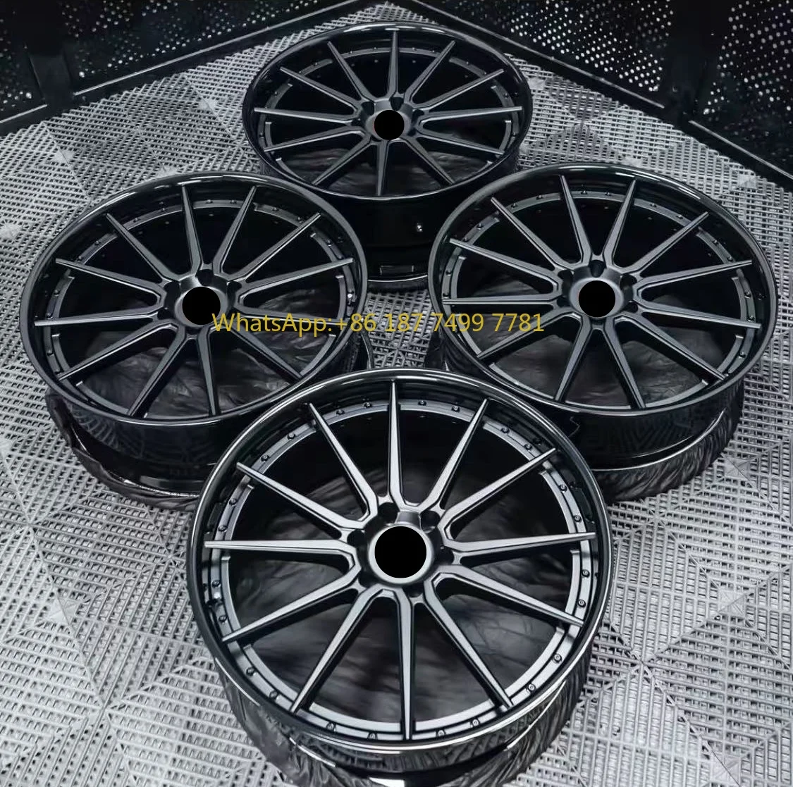 

Factory Price 19-23 Inch Black Alloy Wheels PCD 5*112 5*120 Forged Wheel Rim for.-. ...