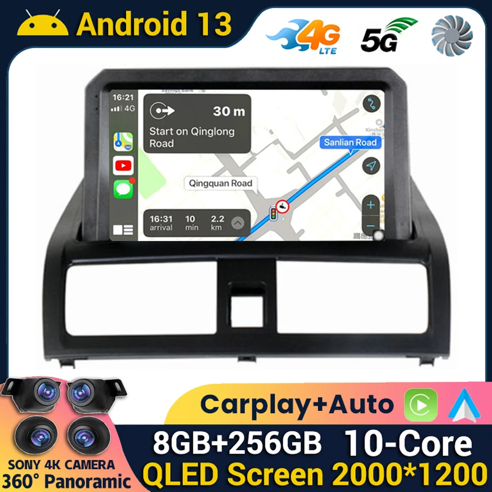 Android 13 Carplay Auto For Honda Accord 7 VII 2002 2003 2004 2005 2006 2007 2008 Car Radio Multimedia Player GPS Stereo WIFI+4G