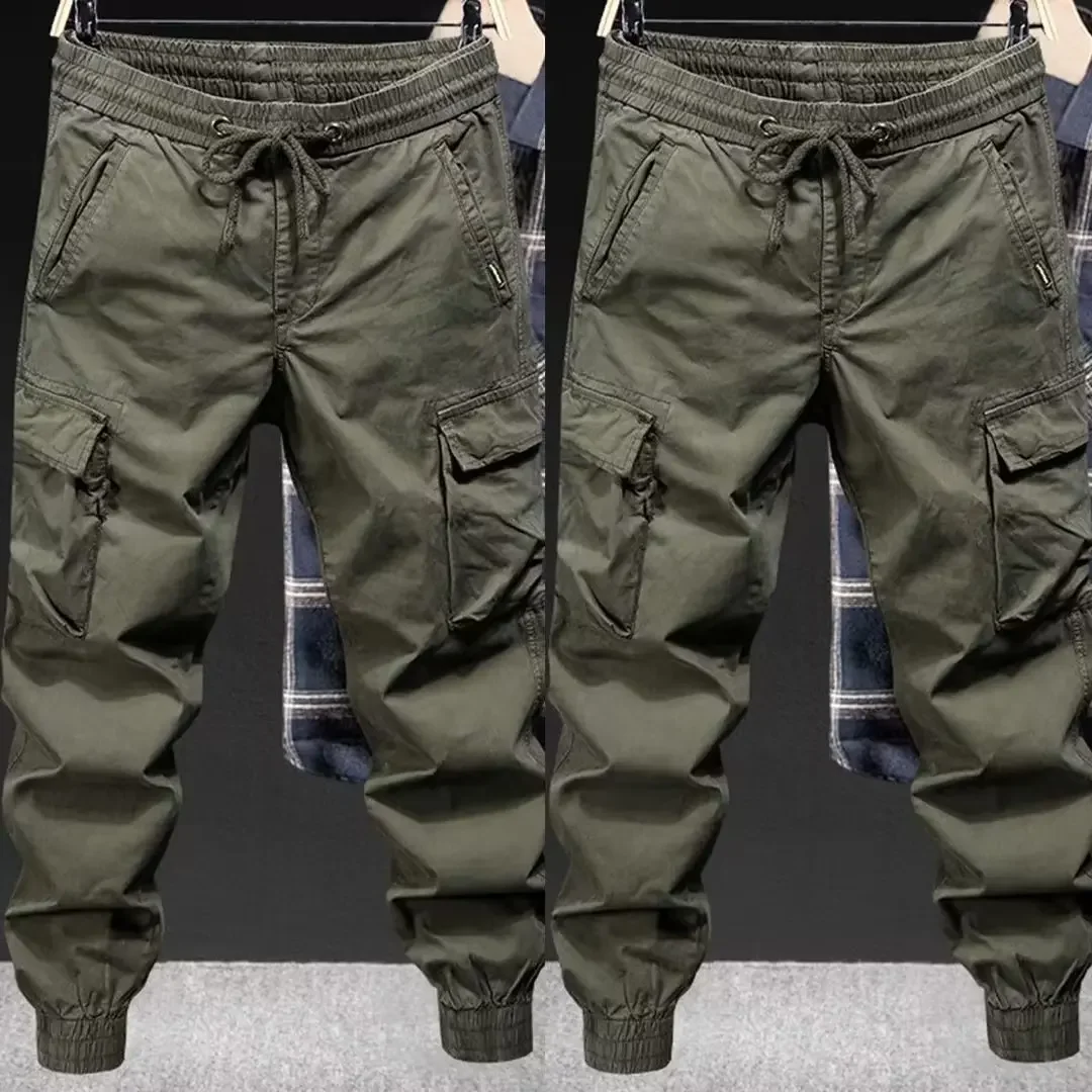 Trendy Spring Men's Loose-fit Military Greencargo Pants American Style Casual Pants Over-trousers For Sub-men