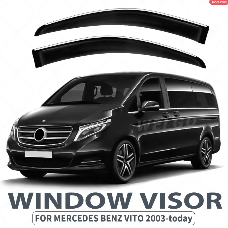 

For Mercedes Benz VITO W639 W447 Car Window Visor Awning Shelters Windshield Side Window Rain Sun Shade Auto Accessories