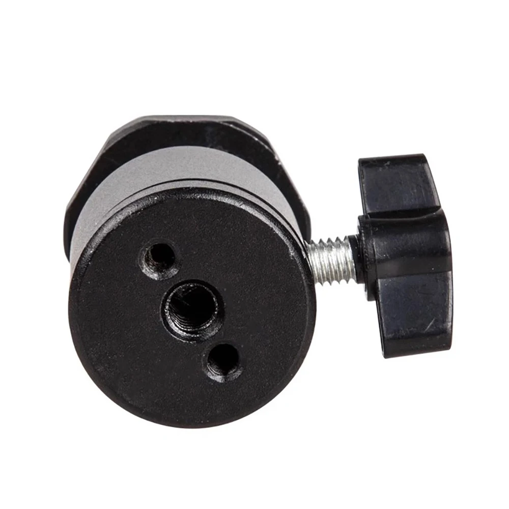MIAOTU 2 in 1 Ball Head Dual Use with 1/4 Screw Mount 360° for Camera Phone Holder Speedlite Tripod Selfie Stick