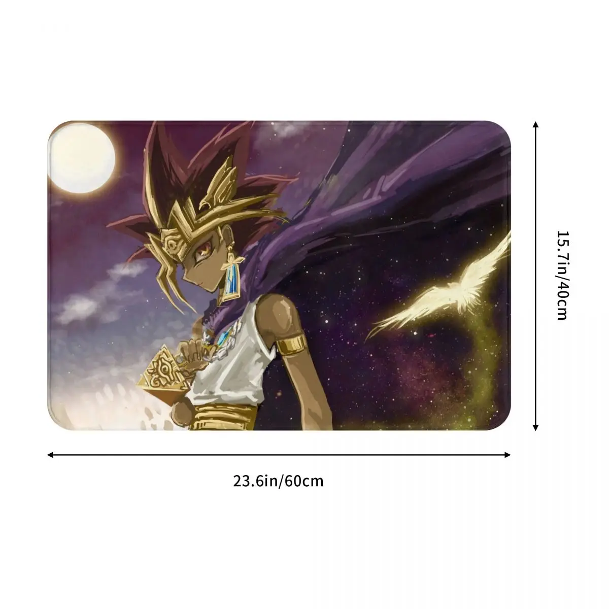 YuGiOh Card Game Non-slip Doormat Yami Wings Bath Bedroom Mat Welcome Carpet Indoor Pattern Decor