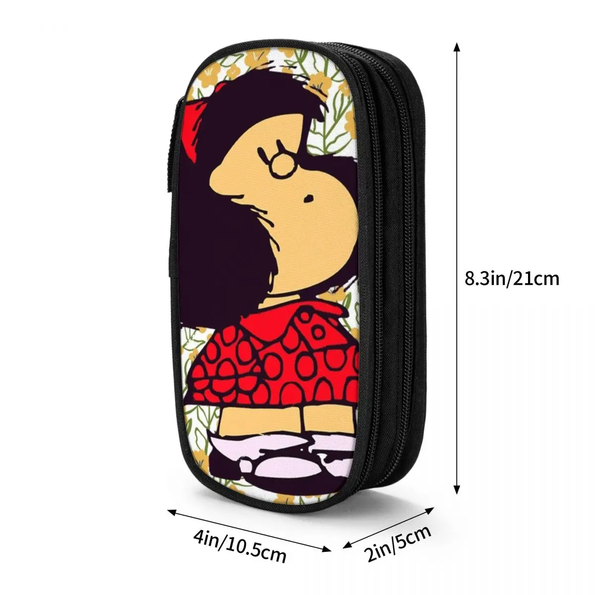 مافالدا الزهور مقلمة موضة Kawaii أنيمي القلم حقيبة الفتيات الفتيان سعة كبيرة اللوازم المدرسية مقلمة التجميل