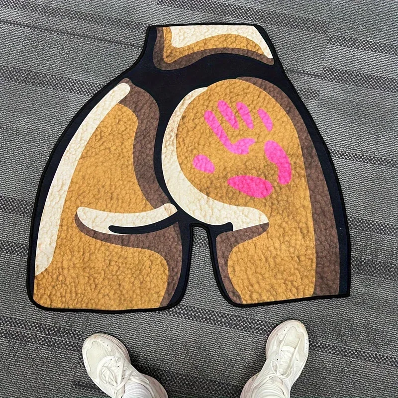 VIKAMA Creative American Funny Carpet Hip Design Machine Wash Living Room Entrance Funny Decorative Carpet