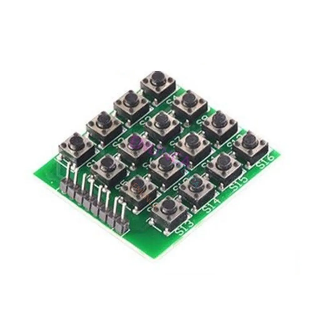 2pcs Micro switch 4X4 matrix keyboard 16 key SCM external expansion keyboard module Sensors integrated circuit