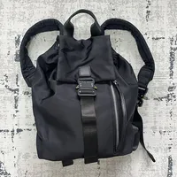 1017 ALYX 9SM Nylon Backpack Backpack Unisex Couple Style Black 23FW High Quality Outdoor New Arrived