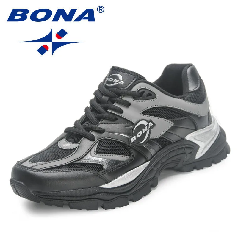 BONA  New Designers Breathable Road Running Shoes Casual Shoes Man Athletic Walking Footwea Men Outdoor Jogging r Mansculino