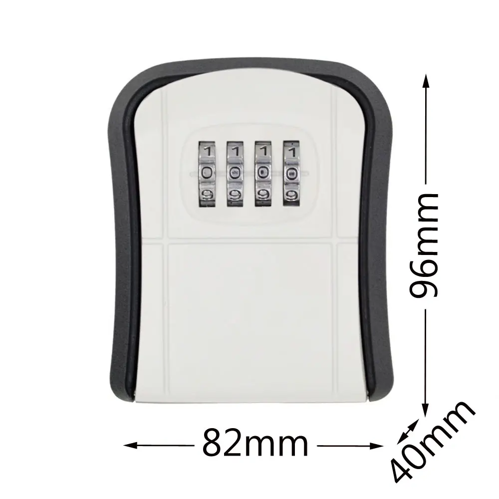 Password Key Box Metal alloy Decoration Key Code Box Key Storage Lock Box Wall Mounted Password Box Outdoor Key Safe Lock Box