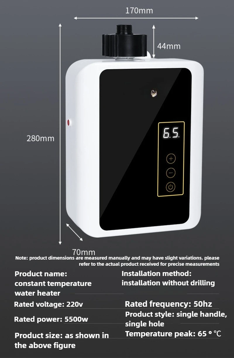 

Бытовой мгновенный водонагреватель с постоянной температурой, быстрый прямой нагрев, небольшой душевой набор без хранения для эффективного купания