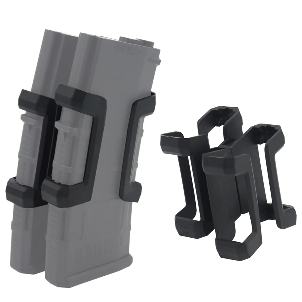 VULPO Tactical Rifle 5.56 M4 Magazine Coupler Clip Mag Parallel Connector Clamp For M4 M16 Airsoft Rifle Hunting Shooting