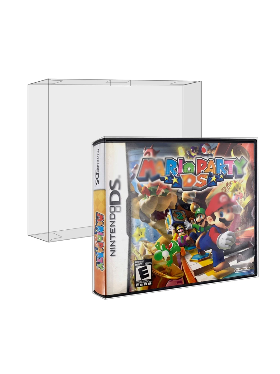 10 قطعة مجموعة من البلاستيك الشفاف واقية لعبة خرطوشة كرتون صندوق حامي تخزين عرض غطاء الأكمام لنينتندو DS NT