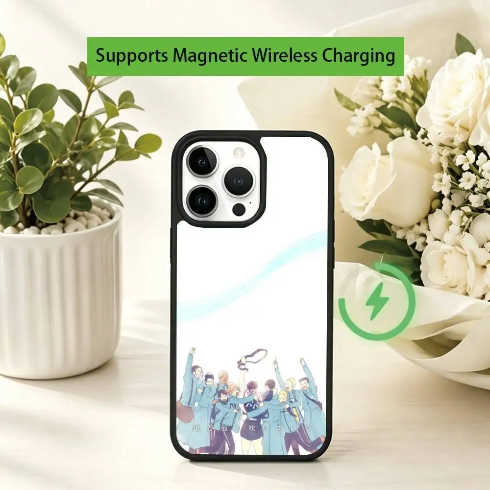Anime Run with the Wind Phone Case For iPhone17,16,15,14,13,12,11 Plus,Pro Allows magnetic wireless charging