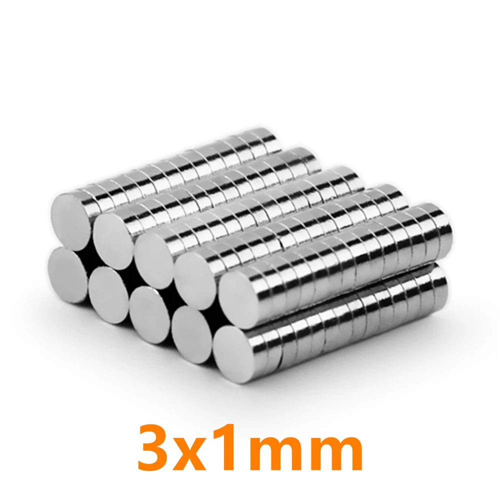 

5000pcs Strong Round 3*1mm N35 Rare Earth Neodymium Magnet Art Craft Fridge 3x1mm