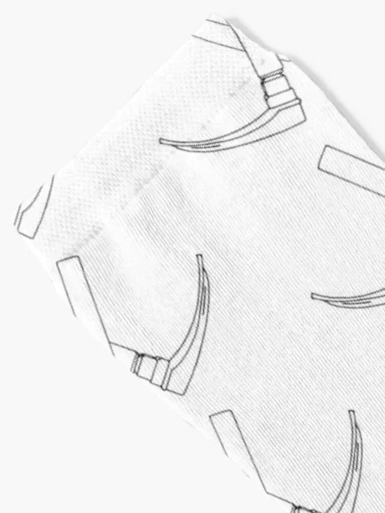 Anesthesia Crossed Laryngoscopes Socks winter thermal soccer anti-slip winter gifts custom sports Socks For Men Women's