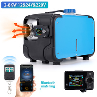 12V 24V Car Diesel Heater Three-in-one Diesel Parking Heater 2KW-8KW For Bus Auto Boats Yacht Motorhome  220V