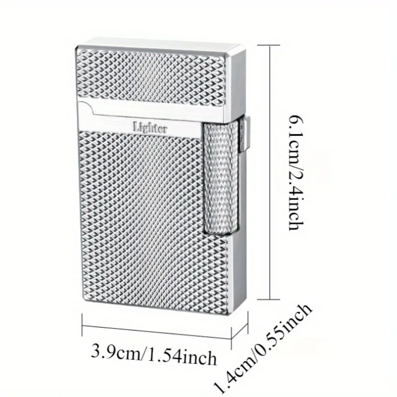 لهب مزدوج يندبروف البيوتان أخف المعادن الغاز أخف المحمولة الشاعل هدية رائعة للرجال والنساء اكسسوارات السجائر