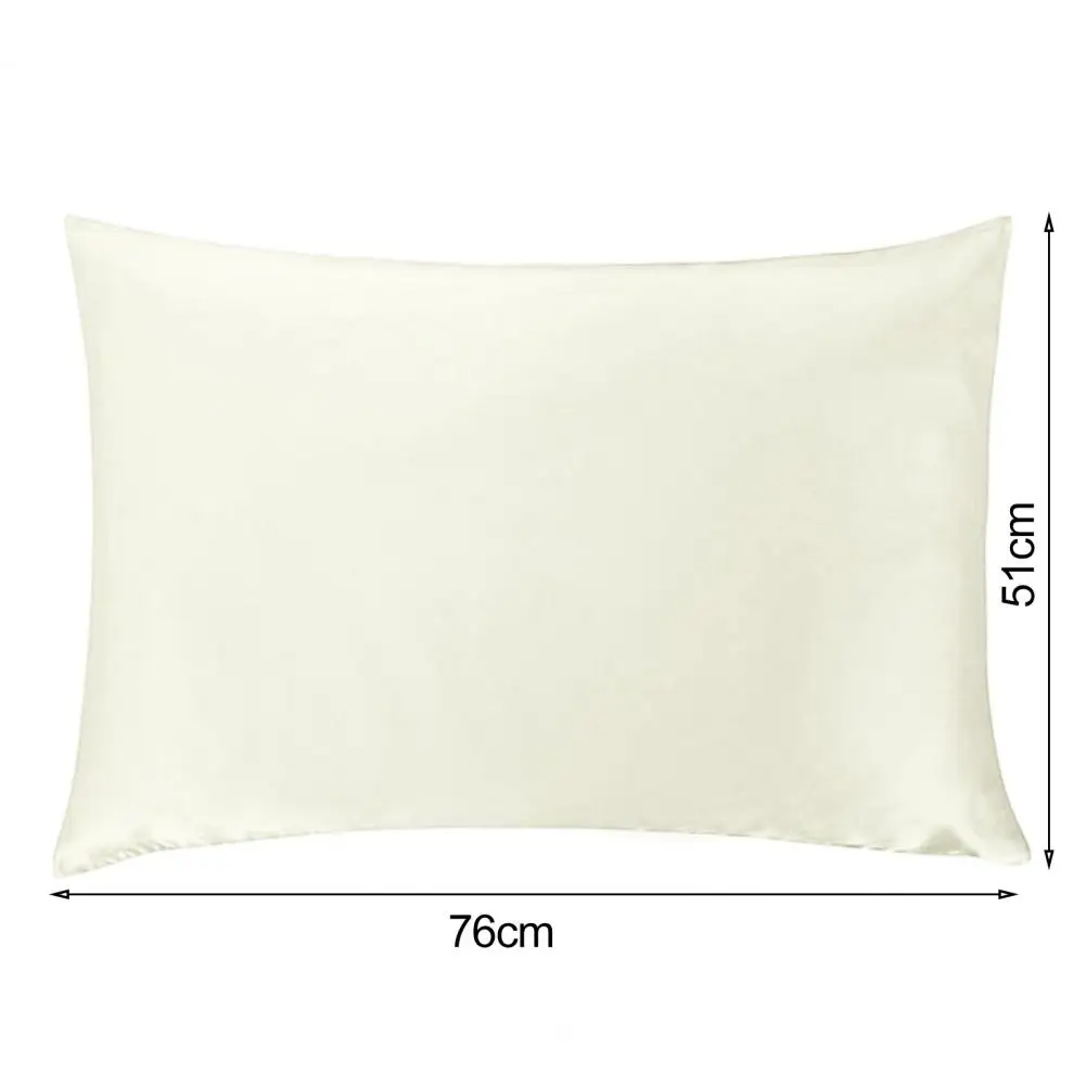 Funda de almohada de seda sintética de lujo, funda de cojín con cremallera oculta para decoración de sofá, resistente al desgaste, Color sólido