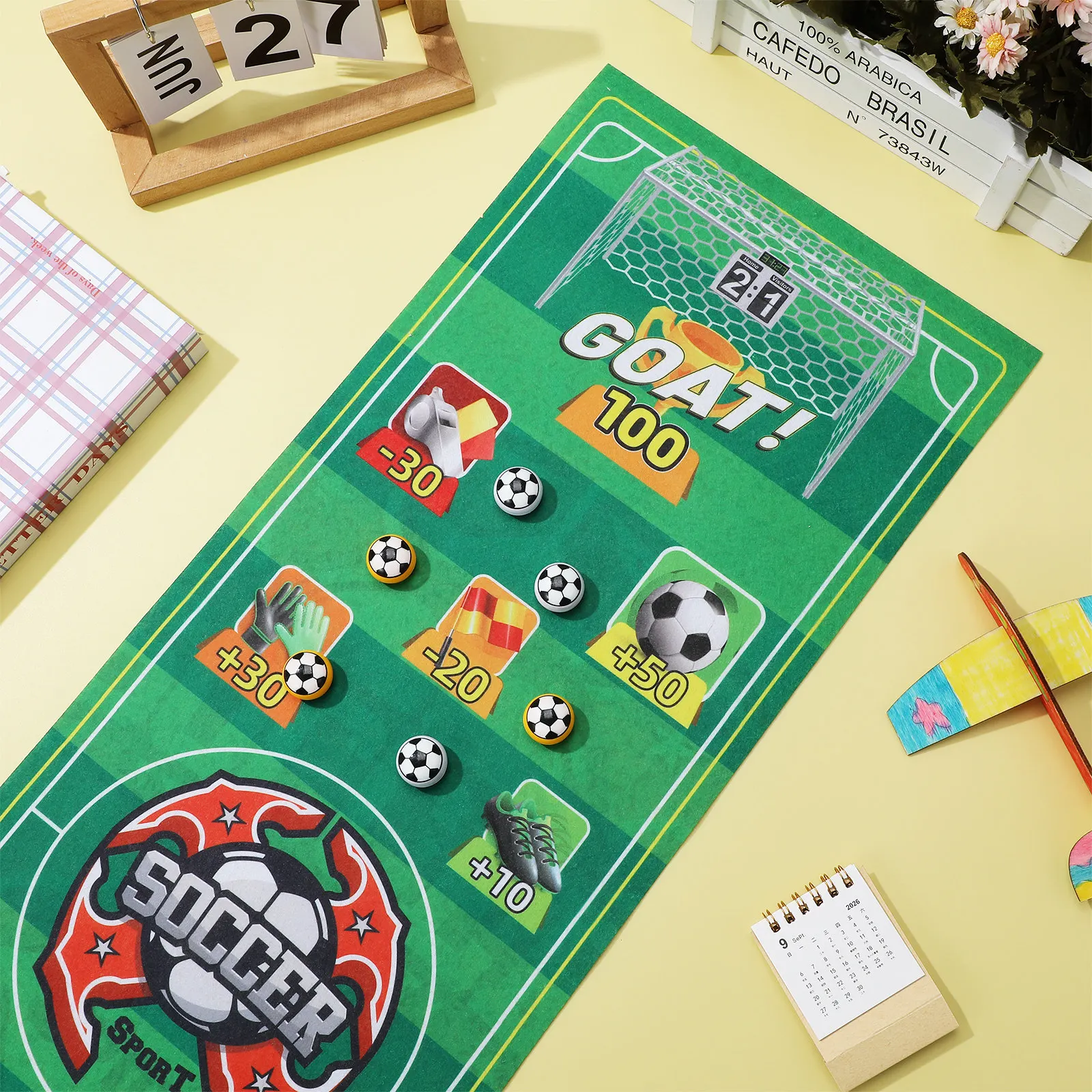 

1Set Interactive Tabletop Soccer Bowling Game for Kids Mini Desktop Football Game Party Family Football Toys