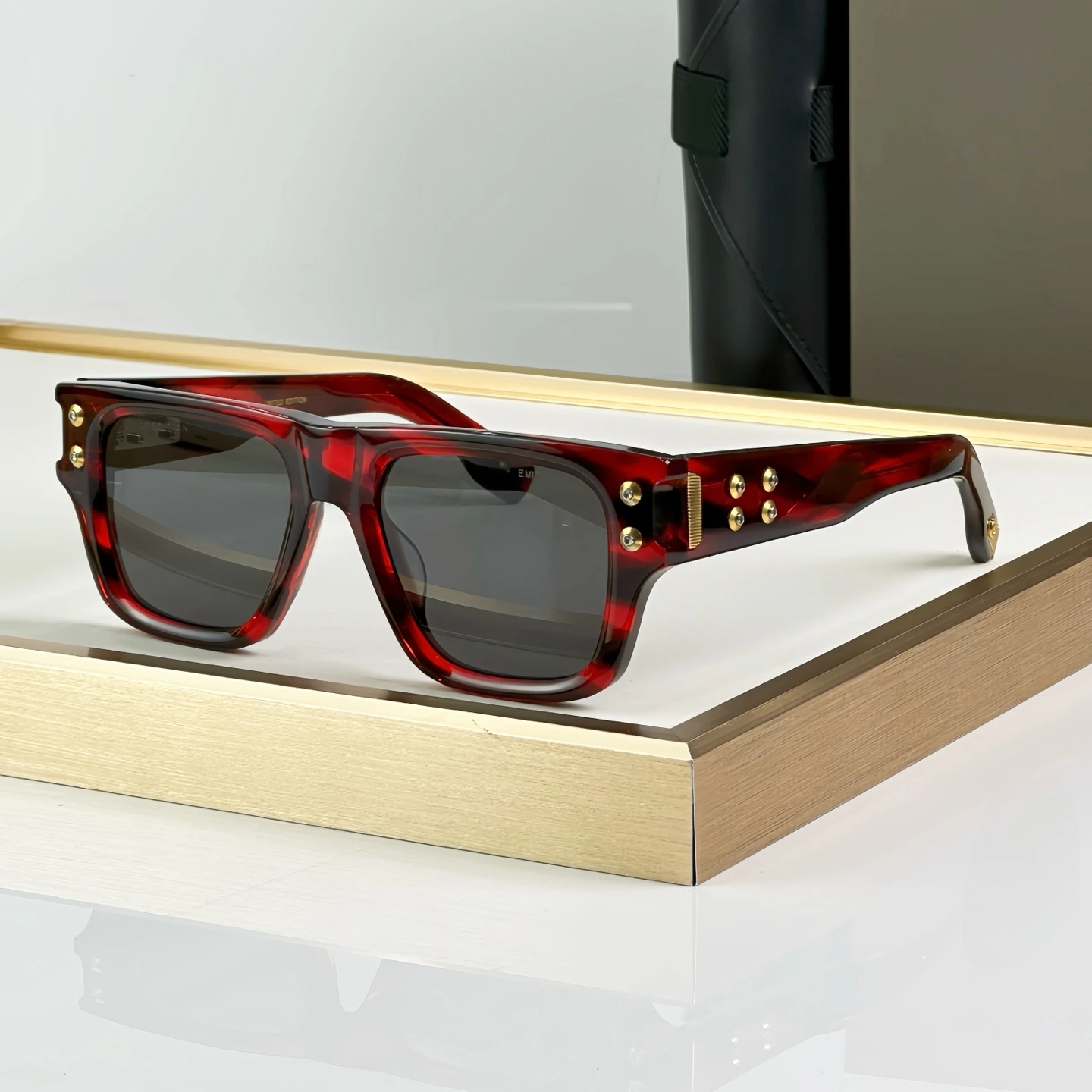 Vierkante Mode Unisex Dikke Acetaat heren Zonnebril EMITTER EEN Populaire Zonnebril man DTX418 Vintage lunette soleil femme