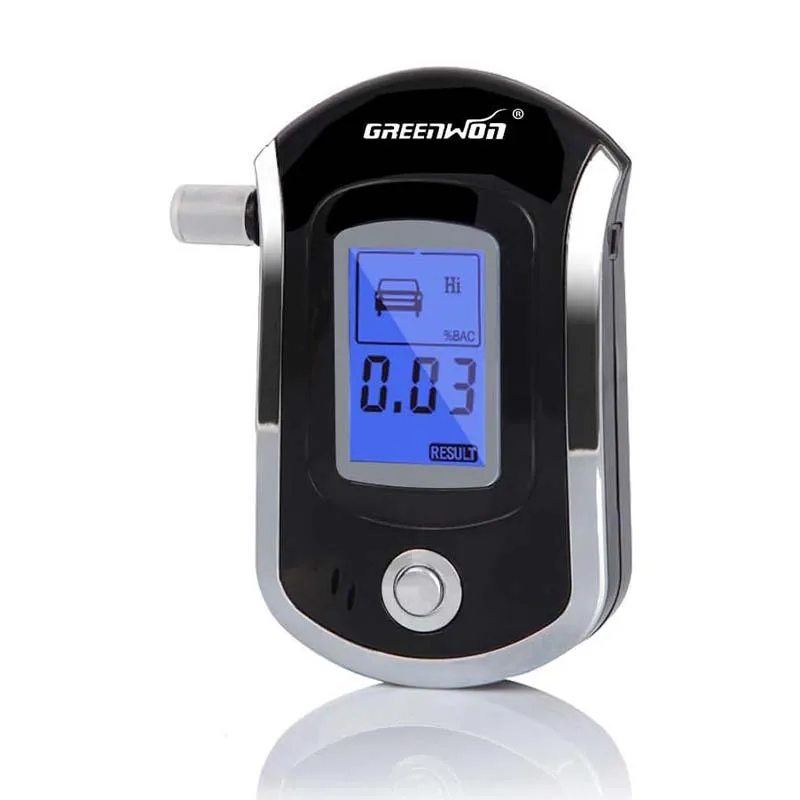 GREENWON-probador de alcohol en el aliento Digital profesional, alcoholímetro AT6000, detector de alcohol