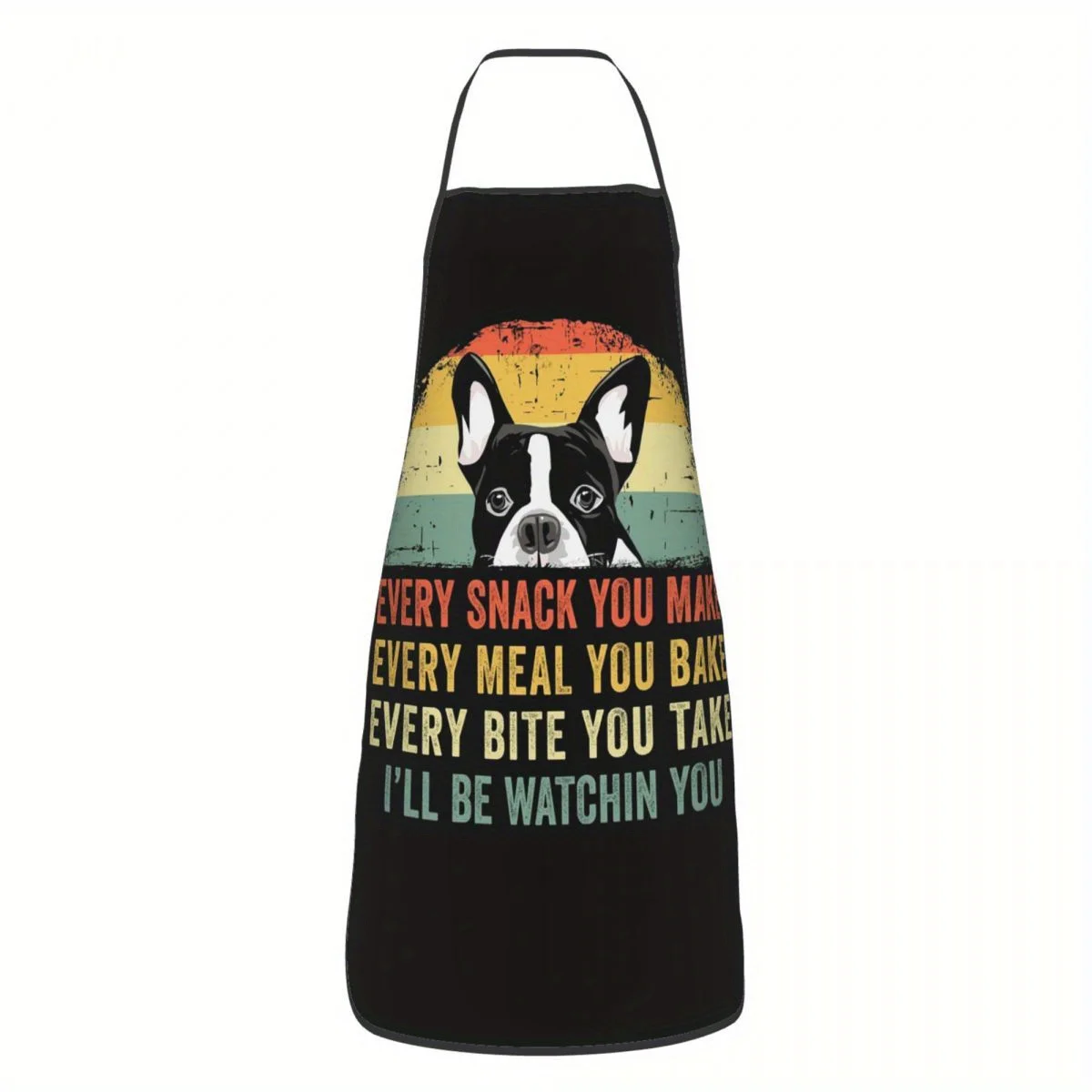 1pc Boston Terrier Aprons Chef Cooking Cuisine Tablier Fashion Bib Kitchen Cleaning Pinafore For Women Men Gardening