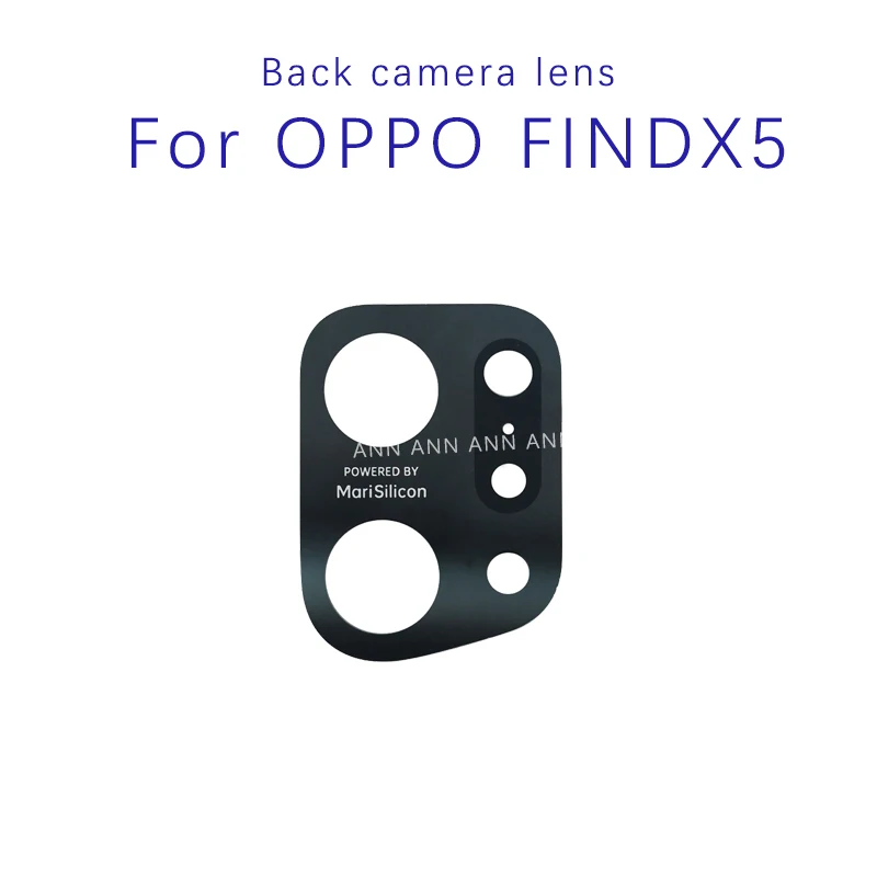 For OPPO Find X5 PFFM10 CPH2307 Rear Camera Lens Glass with Cover Back Camera Glass Lens Frame Holder Parts