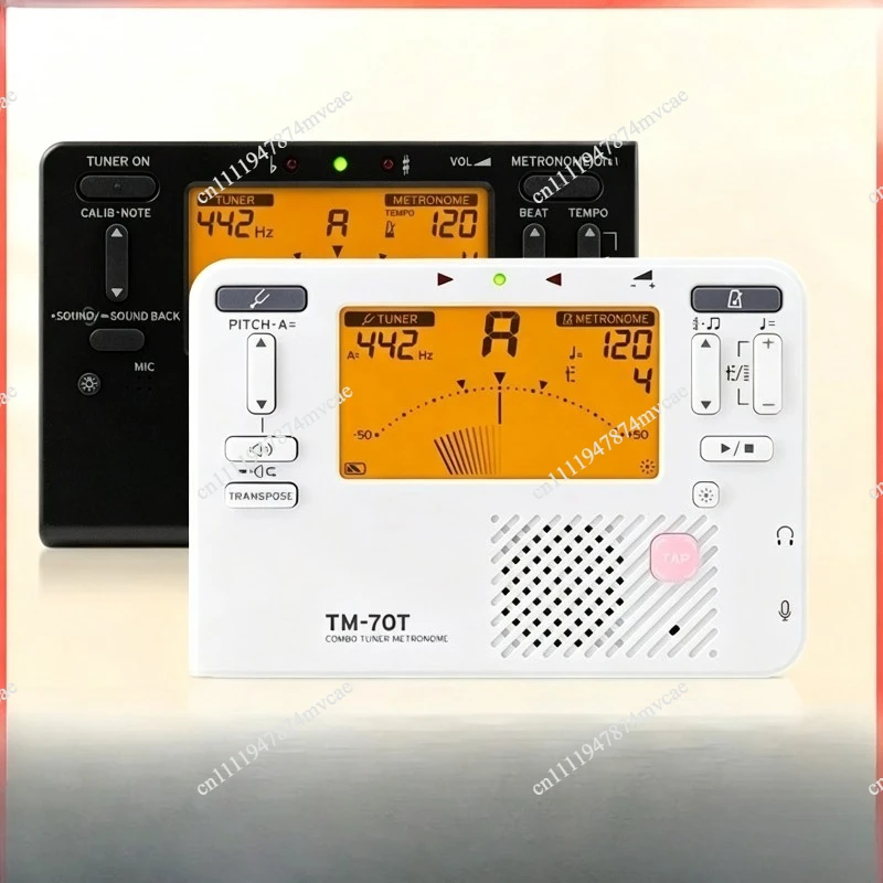 TM60 Tuner Saxophone Electronic Tuner Metronome 2-in-1 Violin Wind Guitar Universal