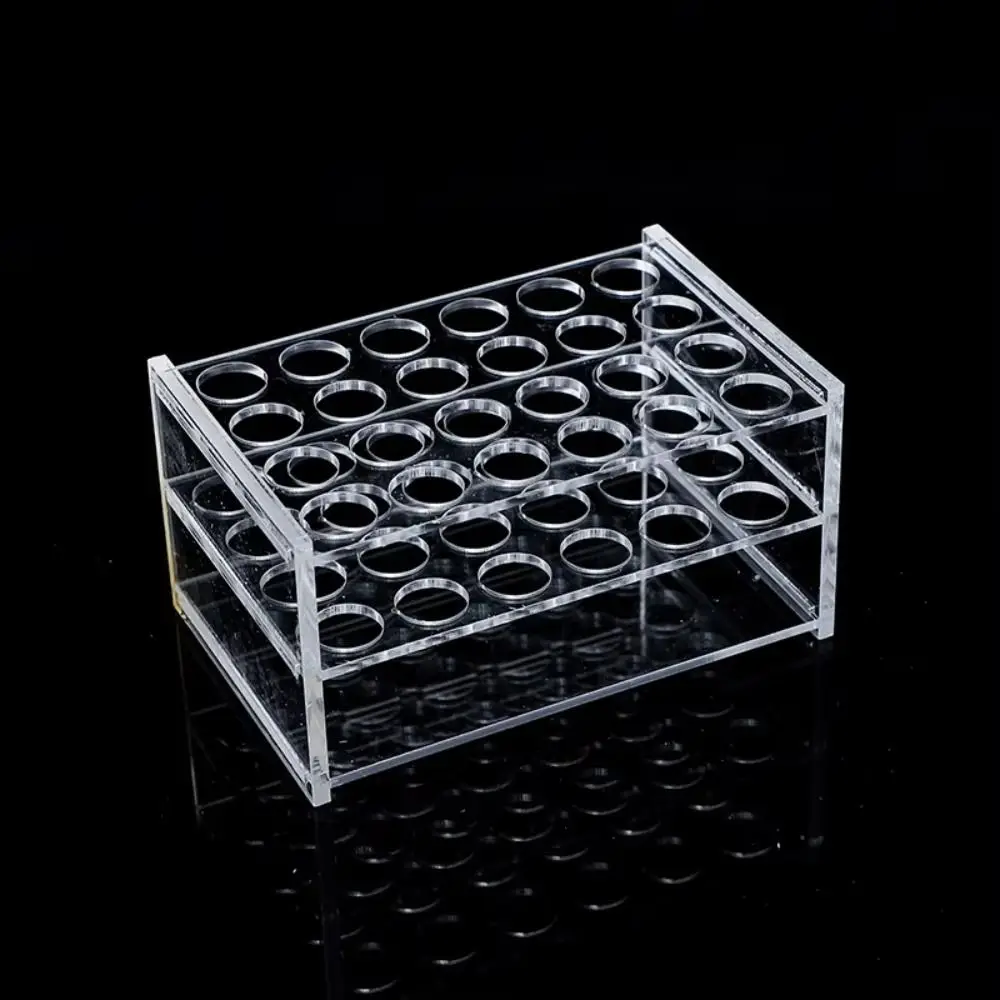 Acrylic Test Tube Rack Holder Transparent 24Holes 40Holes Composite Applicator Dispenser Organizer Holder for Syringes Lab Stand