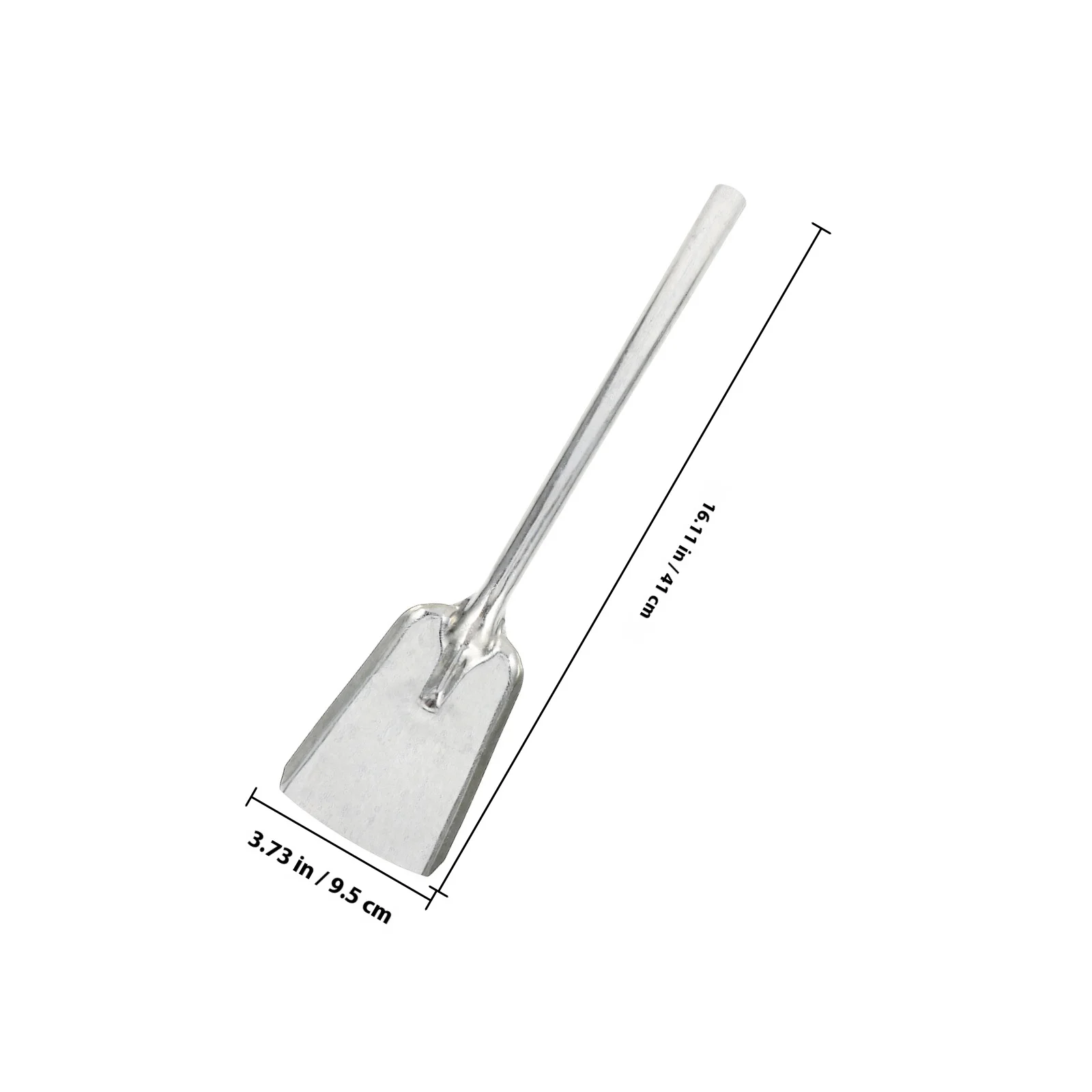 الموقد الرماد مجرفة معدنية الفحم مغرفة خفيفة الوزن حديقة البستنة الرماد تنظيف أداة العملي الفحم مجرفة شواء الموقد #6