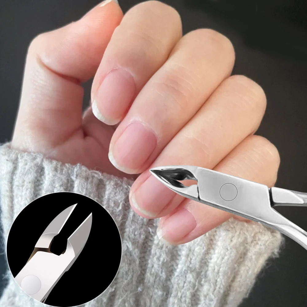 1 قطعة الفولاذ المقاوم للصدأ بشرة الأظافر القراص مقص ملون/الذهب/الفضة/أسود مزيل الجلد الميت النسر منقار باديكير مانيكير أداة #2