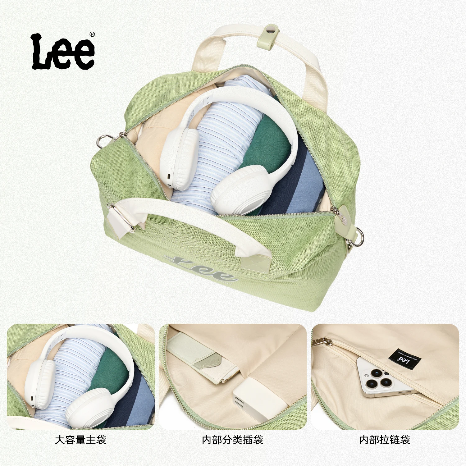 LEE Waterproof Ladies Weekend Travel Bag Women Medium Size Overnight Luggage Duffel Bag High Quality Gym Fitness Handbag School