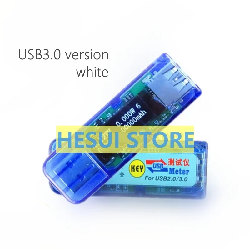 White OLED USB3.0 tester four-position voltage ammeter power capacity mobile power supply detector