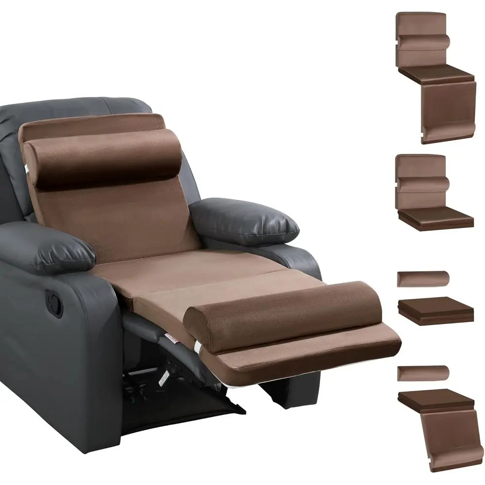 

Подушка-трансформер 5-в-1 для кресла-реклайнера: для пожилых людей + поясничная подушка + подушка для ног, с регулируемой подушкой в форме полумесяца и подставкой для ног, ортопедическая подушка